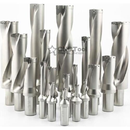 Fast U Drill 13mm-50mm Depth 2D 3D 4D 5D Suit For SPMG SPGT Blade Machinery Lathe Deep Hole Drill Indexable Drill Bit CNC Water