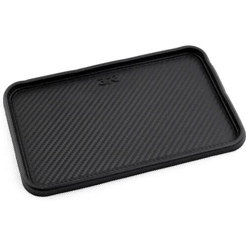 Black Mat Dashboard Non-Slip Silicone 200x128mm Catcher Front Kit Parts