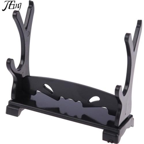 1PCS Black Two Tiers Holder Display Stand For Cartoon And Comics Show Sword Magic Wand CollectionAcrylic Bracket Rack