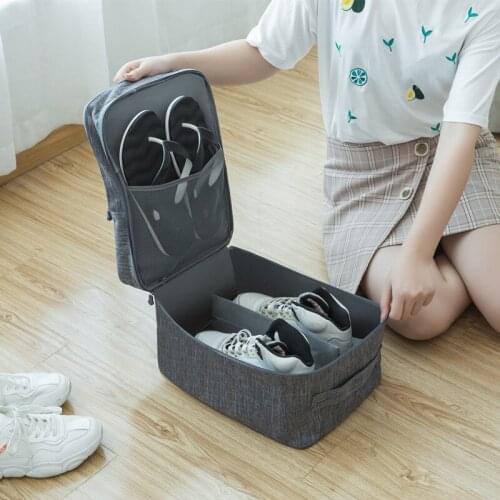 Travel Shoe Storage Box Outdoor Girl Cosmetic Phone Headset Clothing Toiletries Organizer Large Capacity Household Zipper Case