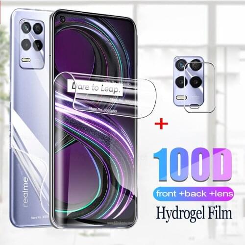 Realmi 8s hydrogel film for Oppo Realme 8s 5G front back screen protector camera glass 8s 8 s real me 8s 6.5'' 2021 safty film