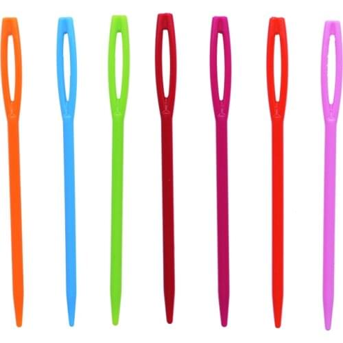 100Pcs Crochet Hooks Knitting Needles Multicolor Sewing Needle Stitch Wool Yarn Needle Sweater Weaving Tools Home Decoration