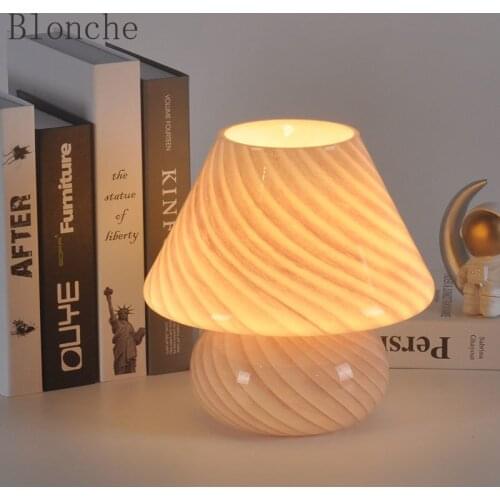 Modern Glass Desk Lamp Nordic Designer Colorful Table Lamp for Bedroom Glass Table Lights LED Korean Ins Desk Light Home Decor