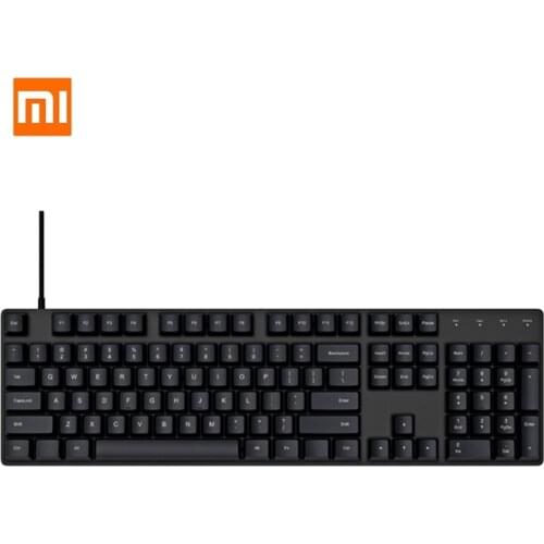 Xiaomi Mi Mechanical Gaming Keyboard PBT Keycap Wired Cherry Red Axis 104 Keys Keyboard for Home Office Gaming
