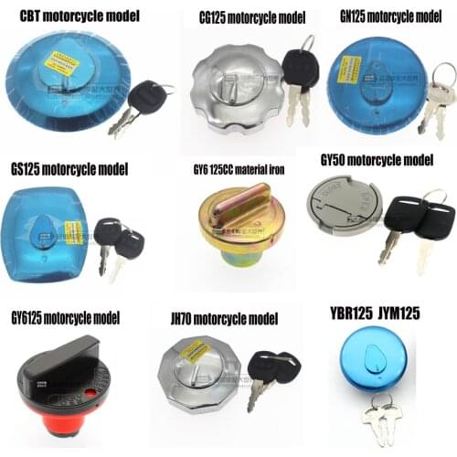 MOTERCROSS Motorcycle Fuel Tank Cap With Key CBT CG125 GN125 GS125 GY6 50 125 CA250 WY125 JH70 YBR125 JYM125 JOG100