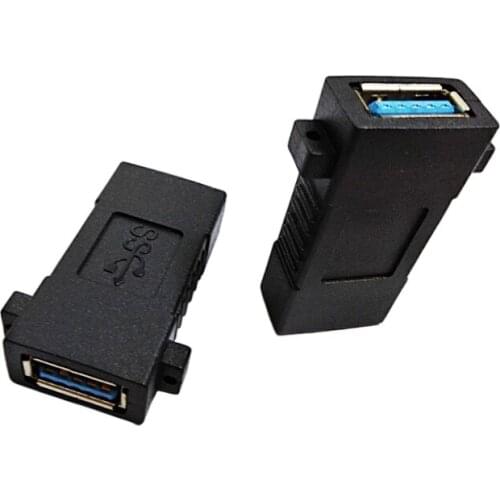 NCHTEK USB 3.0 Female to Female Extension Exteder Coupler Adapter with Panel Mount Holes/Free Shipping/6PCS