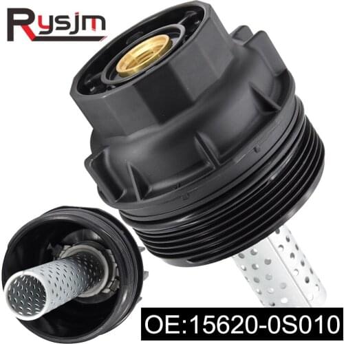 OE# 15620-0S010 Engine Oil Filter Housing Cap Assembly Fit For Toyota Land Cruiser 156200S010