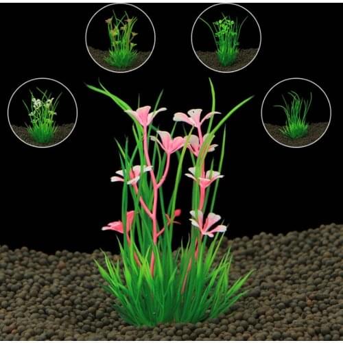 Plastic Artificial Aquarium Plants Fish Tank Aquatic Water Leaves Acuario Big Size Simulated Plants Aquarium Decoration Art Gift