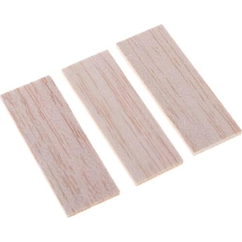 2mm Thick Rectangular Natural Balsa Wood Stick Woodcraft Flat Dowel for Kid Model Making DIY Craft Home Wedding Party Decoration