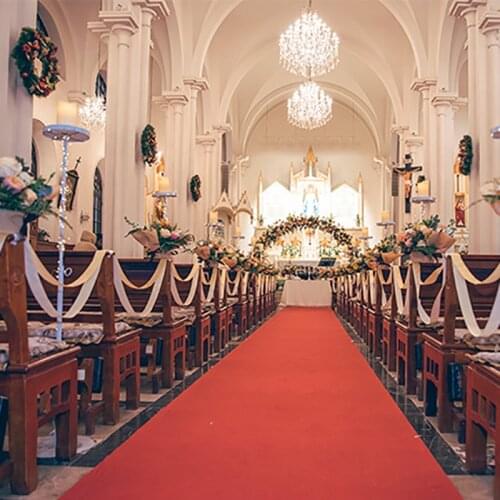 Wedding White Carpet Red Carpet Non-woven Fabric Material Wedding Aisle Runner Carpet Party Event Wedding Carpet Wedding Rugs
