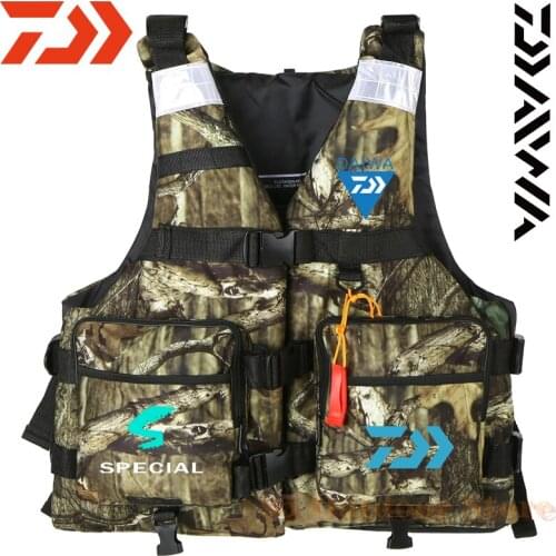 DAIWA New Adult Life Jacket Adjustable Buoyancy Aid Swimming Boating Sailing Fishing Water Sports Safety Life Man Jacket Vest