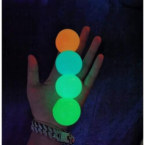T5EC Squishy Ball Anti-Anxiety Toy Pressure Release Interactive Ball TPR Squeeze Luminous Ball for Kid Toddler Special Needs
