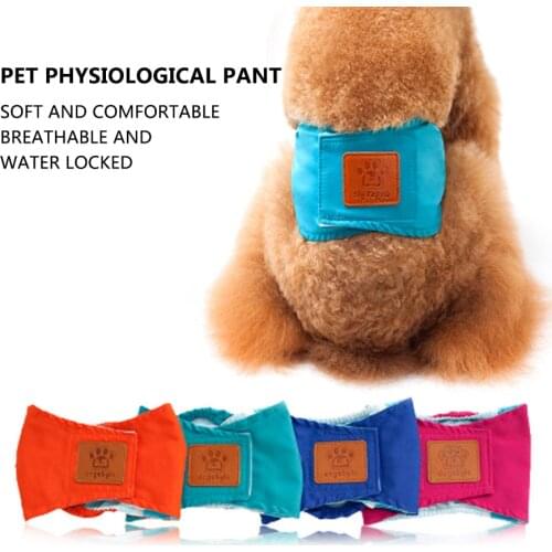 Solid Color Male Pet Dog Physiological Pants Soft Mesh Dog Courtesy Belt Anti Harassment Pants Pet Safety Pants For Small Dog