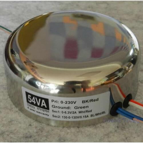 54W stainless steel sealing cover 6N OFC enameled wire O-type transformer Hand-wound，Adjustment rate : 8