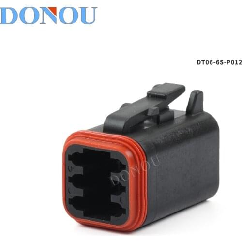 1SET DT06-6S-P012 DEUTSCH 6-hole connector waterproof plug car harness connector modified plug-in terminal
