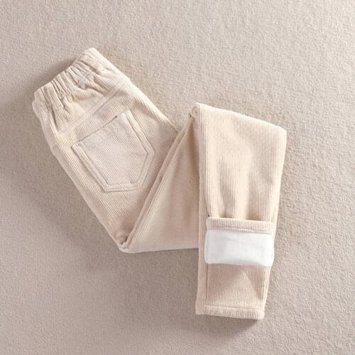 High Waist Corduroy Harem Pants Women Autumn Winter Plus Velvet Thick Casual Corduroy Long Trousers Women Warm Sweatpants C4718