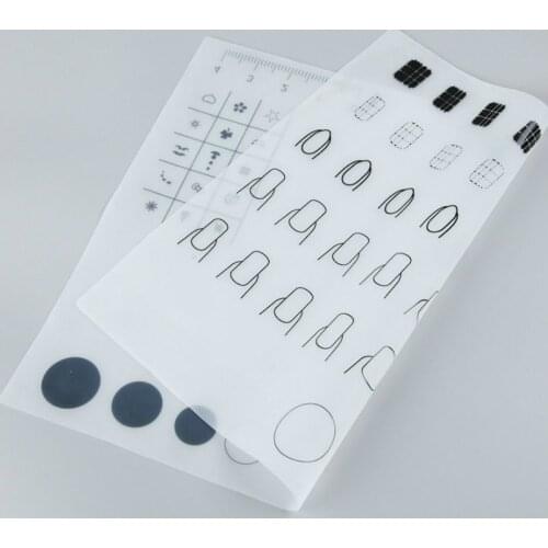 40*30 Cm 1pc Silicone Nail Stamp Mat Nail Art Polish Transfer Pattern Pad Fill Color Template Manicure Tools Stamping Stencil