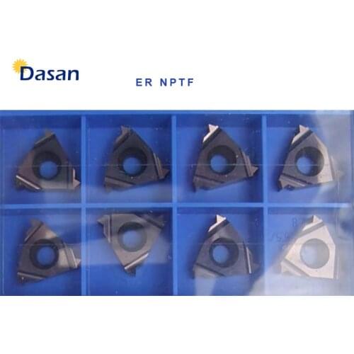10pcs 16ER 14 NPTF 16IR 18 NPTF Carbide Inserts Lathe Turning CNC Thread Blade Cutter Tool