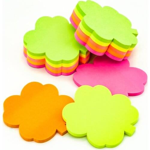4A Shapes Sticky Note Tree Shape 2.6 x 2.71 Inches Neon Assorted Self-Stick Notes Stationery Memo Stickers Planner 4A 5037