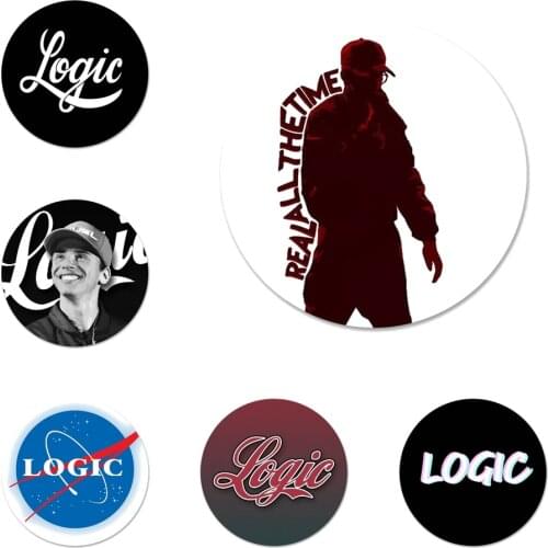 58mm Logic rapper Badge Brooch Pin Accessories For Clothes Backpack Decoration gift