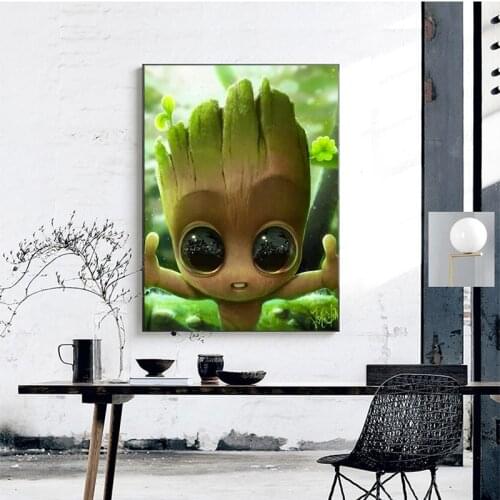5D DIY Square/Round Diamond Painting Big eye groot Cross Stitch Diamond Embroidery Cartoon Needlework home Decoration gift AZ848