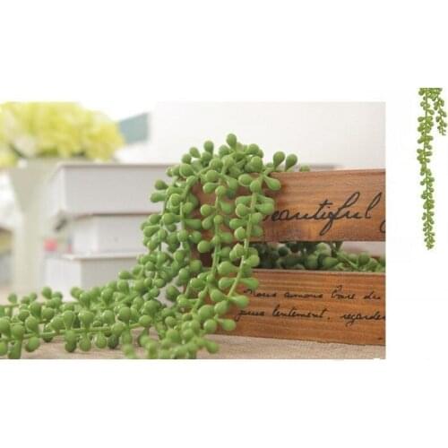 76CM 29inch three branches Green artificial succulent vine for wedding party decoration wall hanging christmas decorations