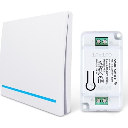 SIXWGH 433Mhz Wireless remote controller Switch battery power light switch Home 10A 110v 220v wall switch