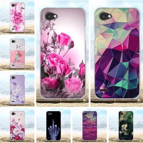 For Capa LG Q6 Case Cover Silicon Phone For Funda LG Q6A Q6 alpha M700 Q6 Plus Back Cover Case Soft TPU For LG Q6 3D Cute Flower