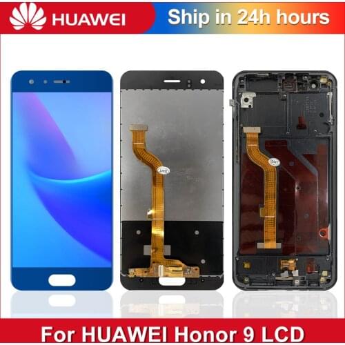 5.15'' Original LCD For Huawei Honor 9 Display Touch Screen with Frame Digitizer Assembly For Honor 9 LCD STF-L09 STF-AL10