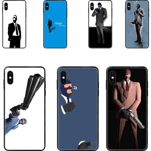 For Huawei Honor 20 20i 20s 10 10i 6A 7A 7X 8C 8X 9 9A 9I 9X Lite Pro Black Soft TPU Capa Cover Case Team Fortress 2 Spy