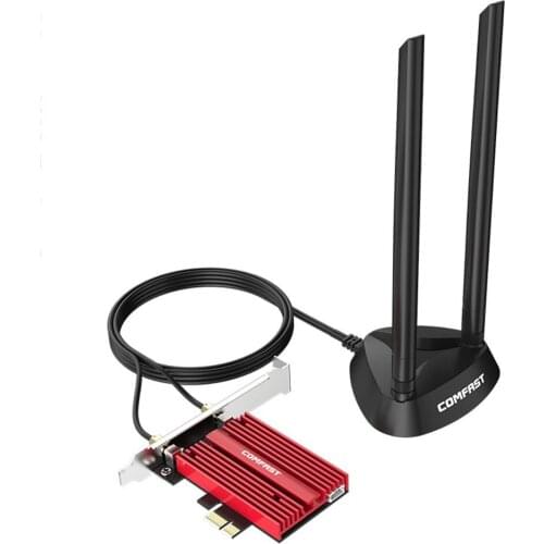Dual Band 2400Mbps Wifi 6 PCI-E 1X Wireless Adapter 2.4G/5Ghz 802.11ac/ax Wireless 5.1 For Win10 CF-AX200 Plus Network Card