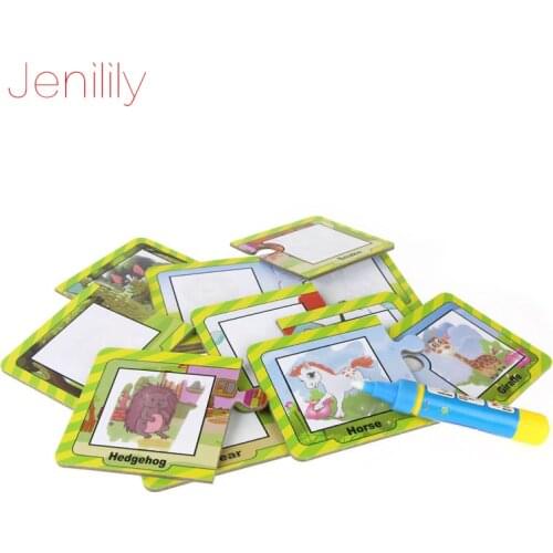 Jenilily Drawing Toys Animal Magic Water Drawing Card Board Painting and Writing Doodle With Magic Pen Non-Toxic Board for Child