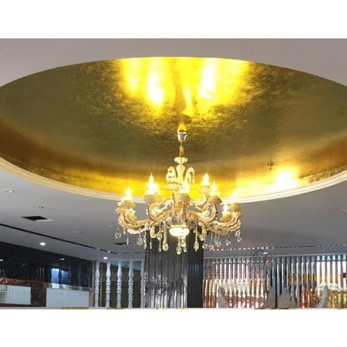 100 5.5x5.5" Gold Leaf Sheets Foil Paper For Art Gilding Crafting Decoration