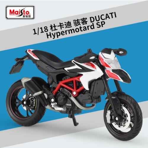 Maisto 1:18 Hypermotard SP High Simulation Vehicle Alloy Metal Model Motorcycle Road Racing Motorbike