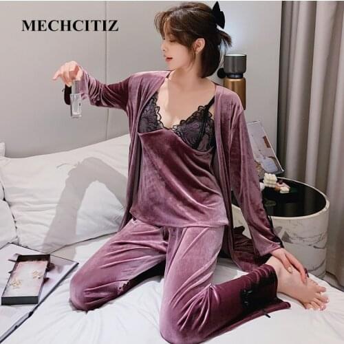 Женские теплые пижамы MECHCITIZ China At AliExpress