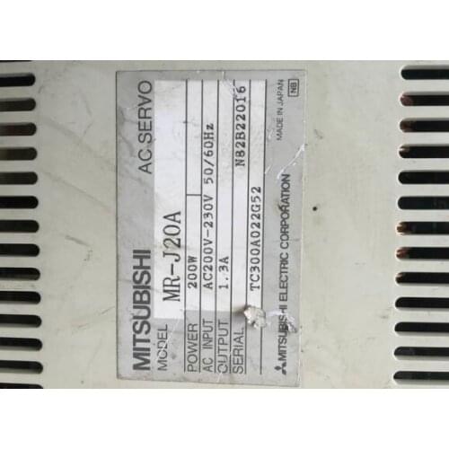 MR-J20A 200V 200W USED one , Servo Motor , Good Working