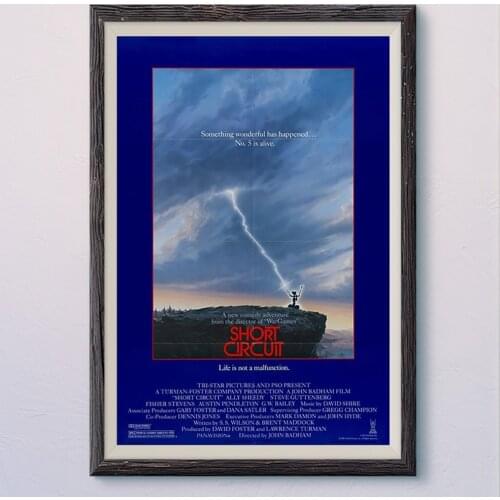 N319 SHORT CIRCUIT Vintage Classic Movie Wall Silk Cloth HD Poster Art Home Decoration Gift