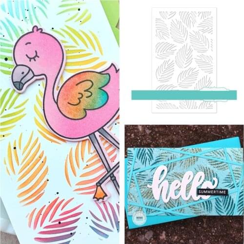 New 2021 Hot Sale TROPICAL LEAVES Metal Cutting Stencils For Scrapbooking Stamps Embossing Mold Diy Paper Cards Craft Cutting