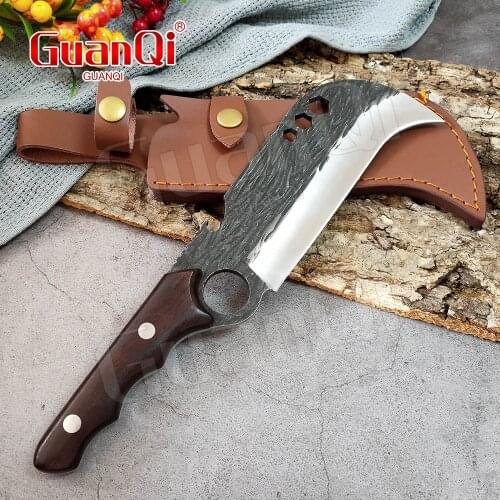 Handmade Survival Camping Hunting Chef Knife Stainless Steel Outdoor Butcher Knife Forged Boning Knife Fish Knife Meat Cleaver