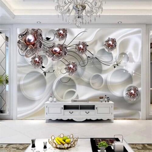 Custom wallpaper 3D фотообои luxury jewelry background wall living room bedroom large decorative painting papel de pared обои 3d