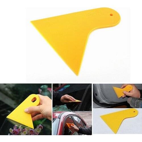 Bubble Window Car Stickers Scraper Plate Glass Yellow Plastic Film Car Stickers Tools Car-Styling