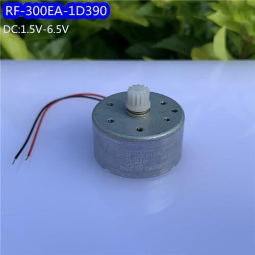 RF-300-1D390 Motor with Metal Brushes, Silver-plated Commutator, Precision Low Voltage Start, DIY Silent Fan Car Motor