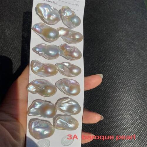 Popular style Irregular shape 3A full hole /no hole loose pearl 15-16mm 1pcs good quality natural baroque freshwater pearl