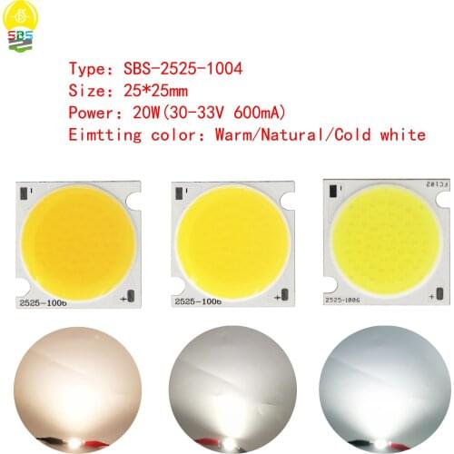 [sumbulbs] 5pcs 20W 30-33V 600mA led cob light source led diode chips for down lamp track lights diy Fixtures bulb