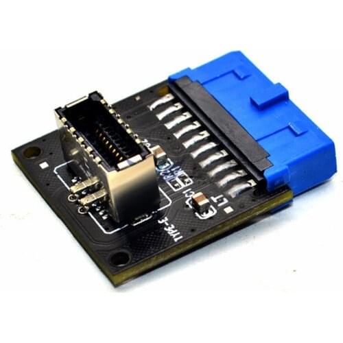 Type C USB3.1 Front Panel Socket USB 3.0 19 Pin to TYPE-E 20Pin Header Extension Adapter for ASUS Motherboard