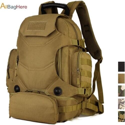 Outdoor Tactical Backpack Camping Bag Waterproof Mountaineering Hiking Backpacks Molle Sport Bag Climbing Rucksack High Capacity