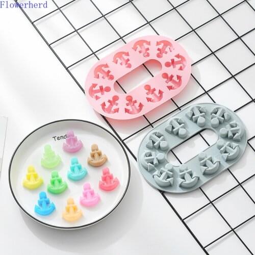 Anchor Chain Silicone Chocolate Candy Mold Cake Decorating Silicone Ice Tray Mold Crystal Epoxy Mould Handmade Soap Mold Baking
