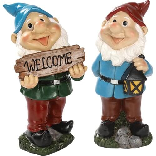 Funny Resin Garden Gnome Statue Cartoon Naughty Dwarfs Figurines harmless and waterproof more realistic perfect gift for family