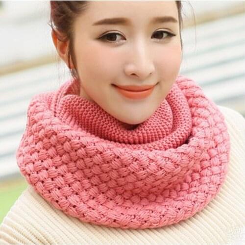 Knitted Cable Ring Scarf Women Soft Winter Infinity Scarves Cashmere lics Neck Circle Scarf Luxury Brand Ladies Warm Snood Scarf