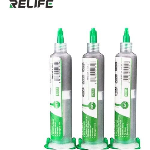 1 Pcs 10CC No-Clean Solder Paste Flux for Phone BGA Reballing Solder Repairing Original RL-403 Solder Tin Sn63/Pb67 20-38um